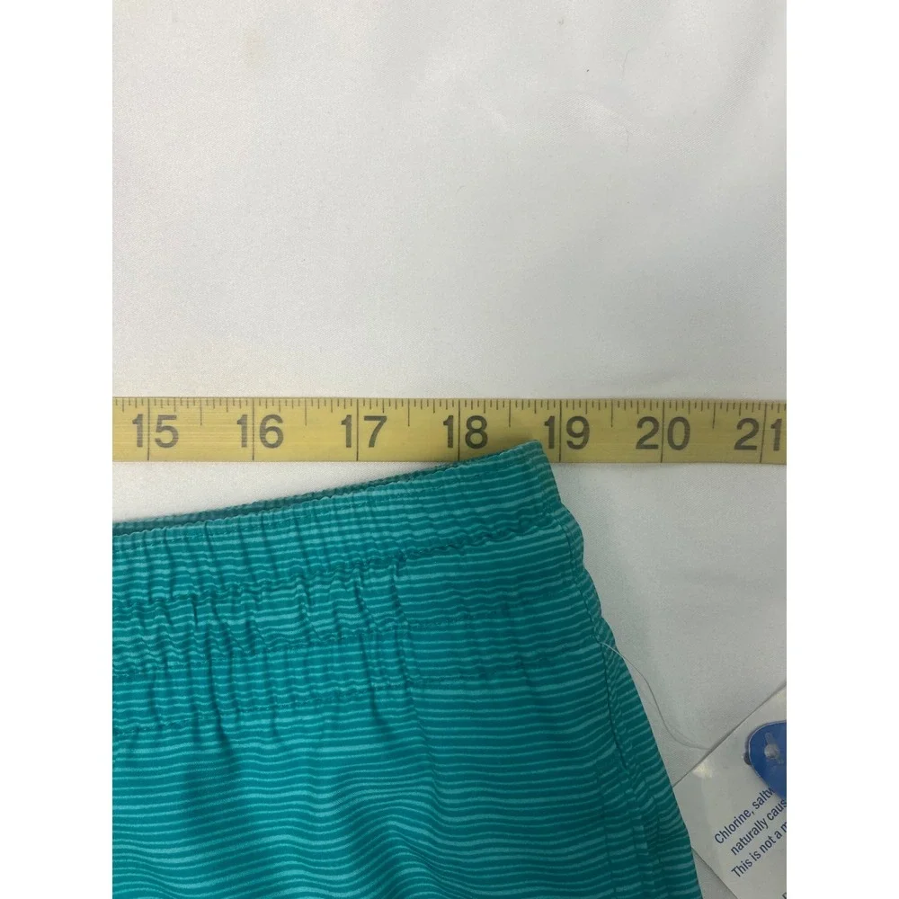 Wave Zone Men's XL Swim Trunks Blue Green Ombre Volley Shorts Mesh Lined NWT